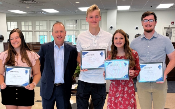 smiling student scholar recipients
