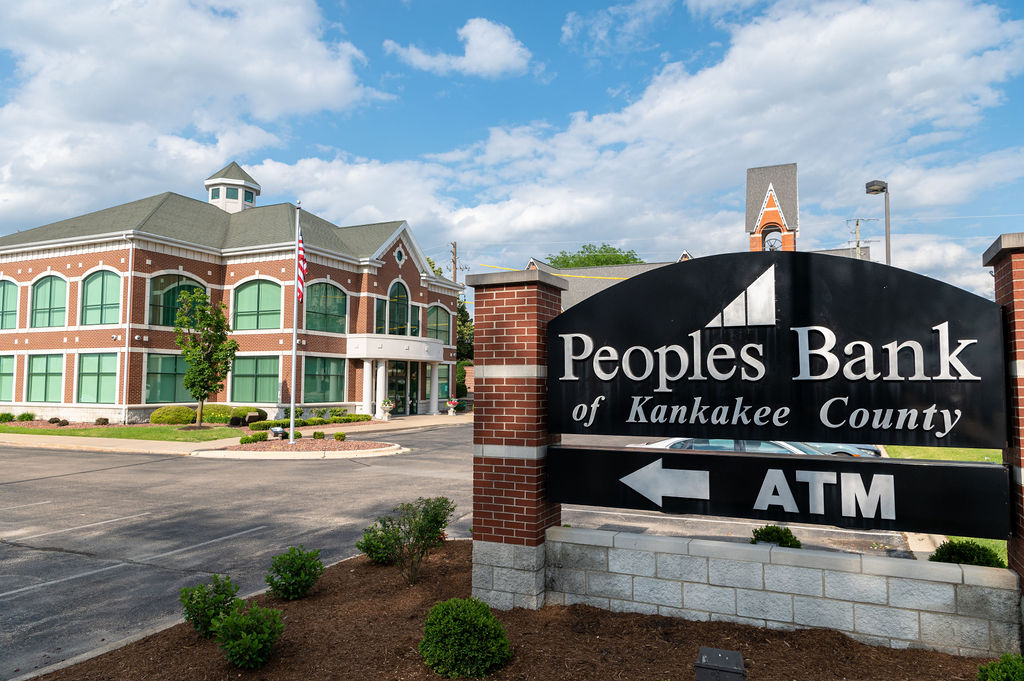 Entrance sign at the Kankakee branch