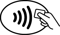 Contactless Debit Card Payment Symbol