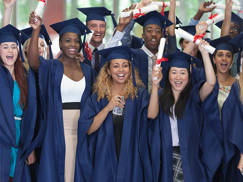 smiling graduates
