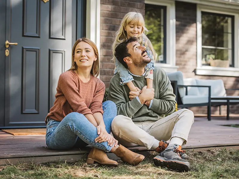 couple in new home